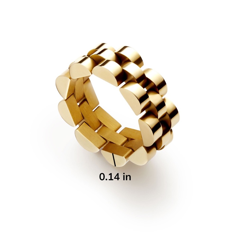 Gold Statement Parker Ring - Picture 6 of 6